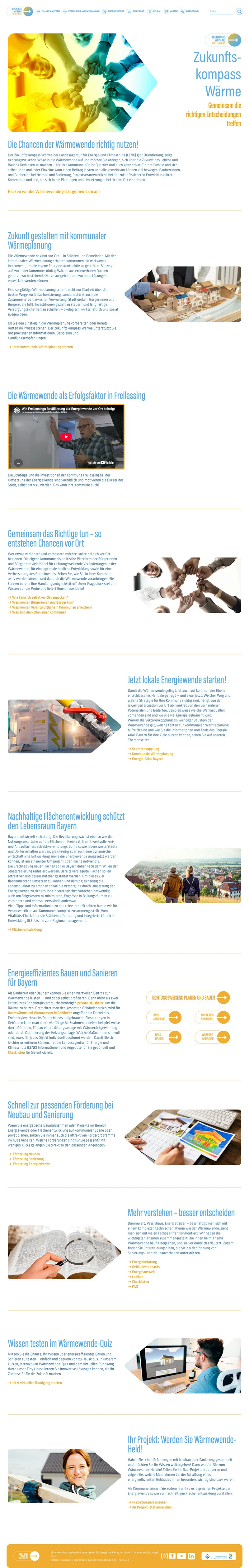 Zukunftskompass Wärme site pages